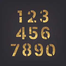 数字矢量体折叠体水墨矢量