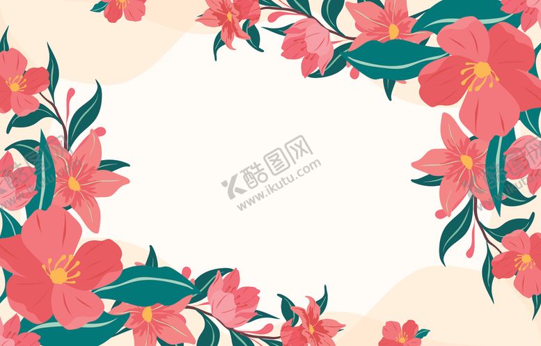 编号：95579803141501123815【酷图网】源文件下载-淡彩花朵背景