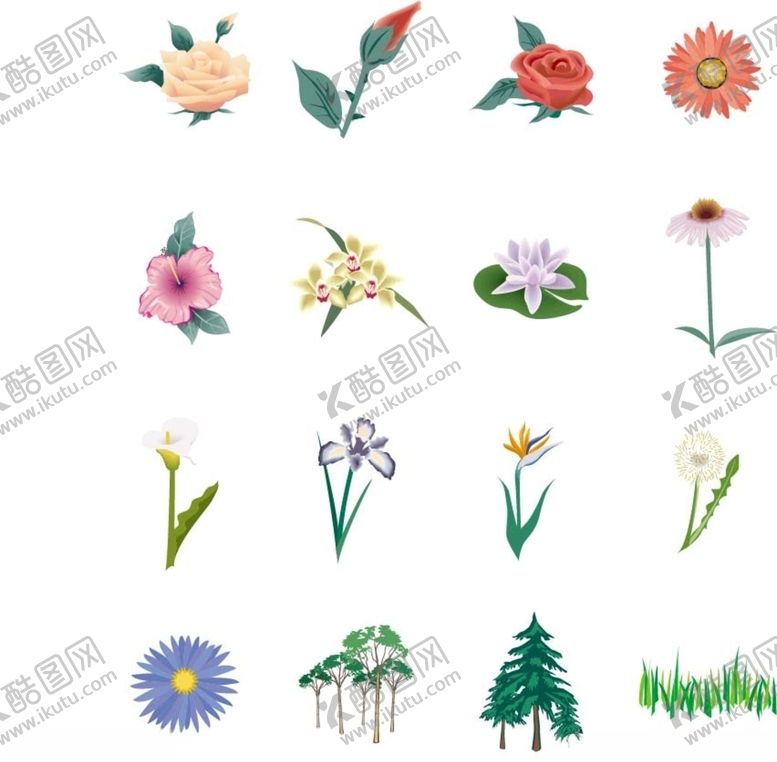 编号：45277607130800397319【酷图网】源文件下载-植物矢量素材