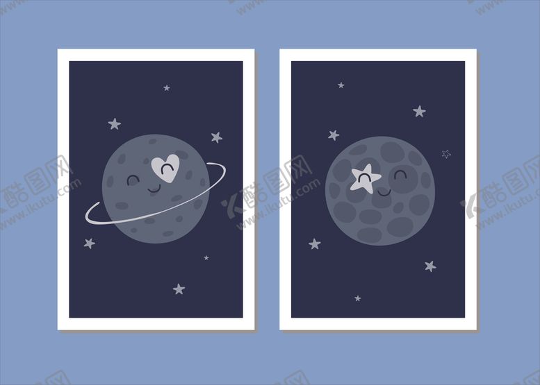 编号：33228010120304082371【酷图网】源文件下载-太空星球装饰画