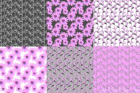 绿色系几何纹理图案集合