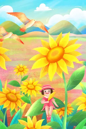 立夏创意至转发图节气海报