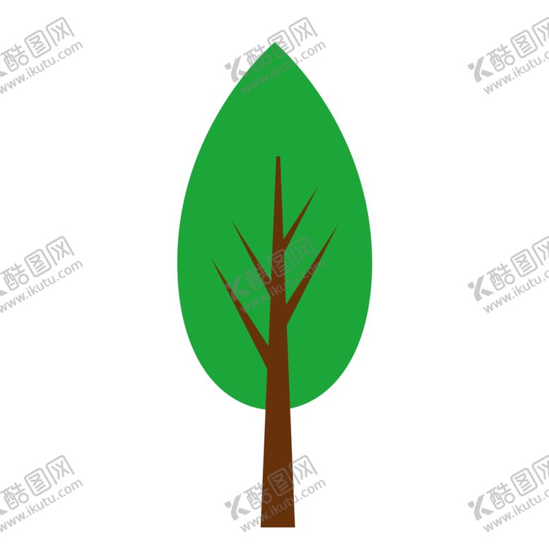 编号：94898606272302134664【酷图网】源文件下载-树木植物标志图形图标装饰素材