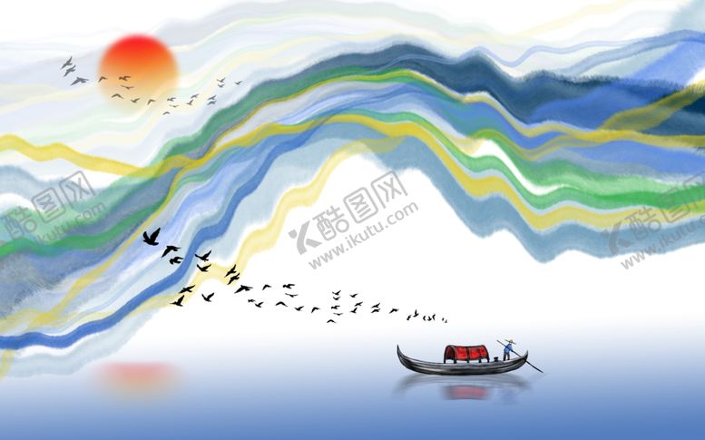 编号：38147405090040118619【酷图网】源文件下载-山水画