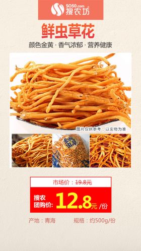 鲜虫草花推广图