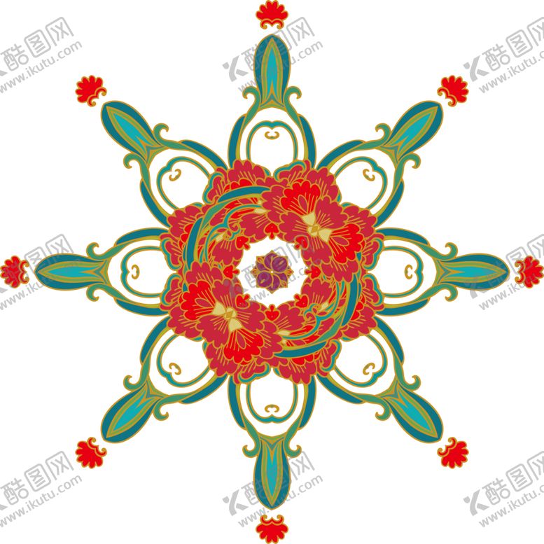 编号：20265701250343414631【酷图网】源文件下载-纹样花纹纹理古典吉祥纹