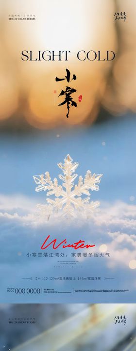 地产小寒大寒微信海报