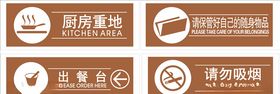 餐饮店指示牌海报