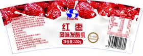 红枣风味发酵乳
