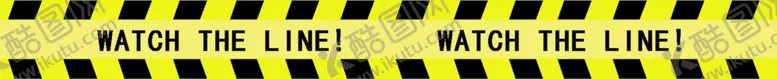 编号：54789602042200082326【酷图网】源文件下载-警戒线地贴