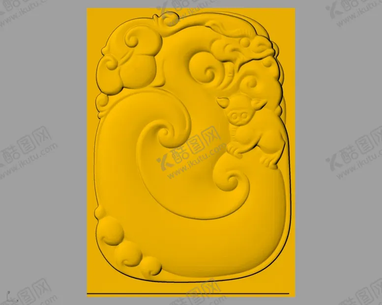 编号：45185701260314247683【酷图网】源文件下载-CAD浮雕装饰画立体模型