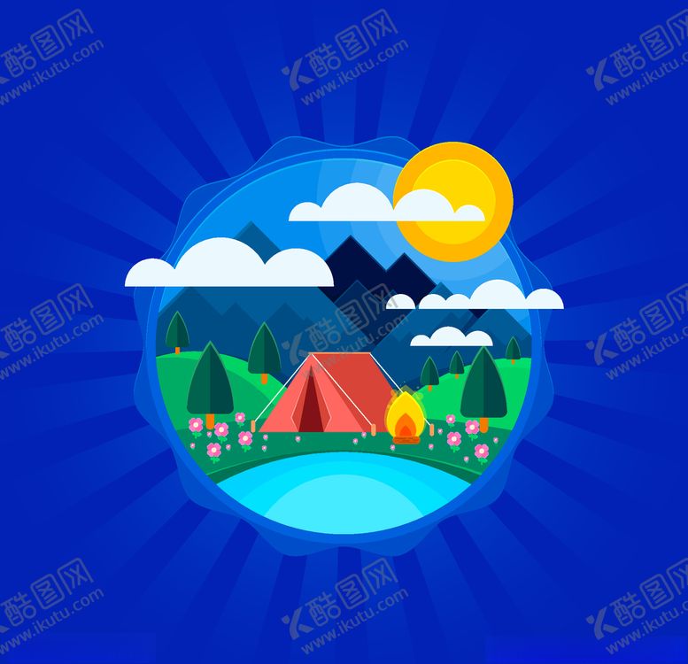 编号：34836207041832444495【酷图网】源文件下载-露营