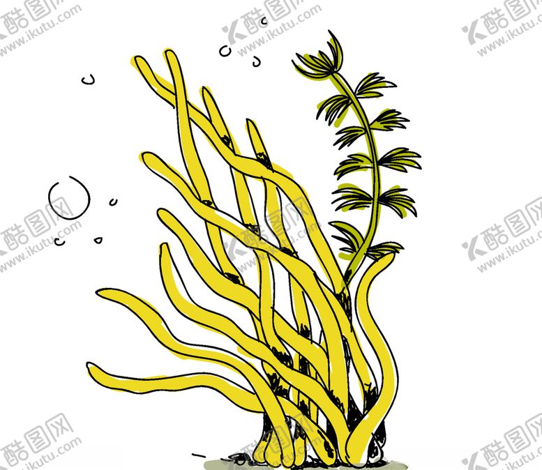 编号：81427809222130426632【酷图网】源文件下载-手绘海草
