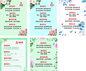 美容海报愿景目标小清新