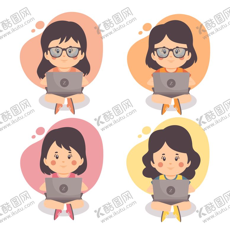 编号：16123110060750529823【酷图网】源文件下载-矢量人物景素材