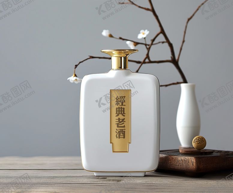编号：40048102170621396808【酷图网】源文件下载-瓷酒瓶