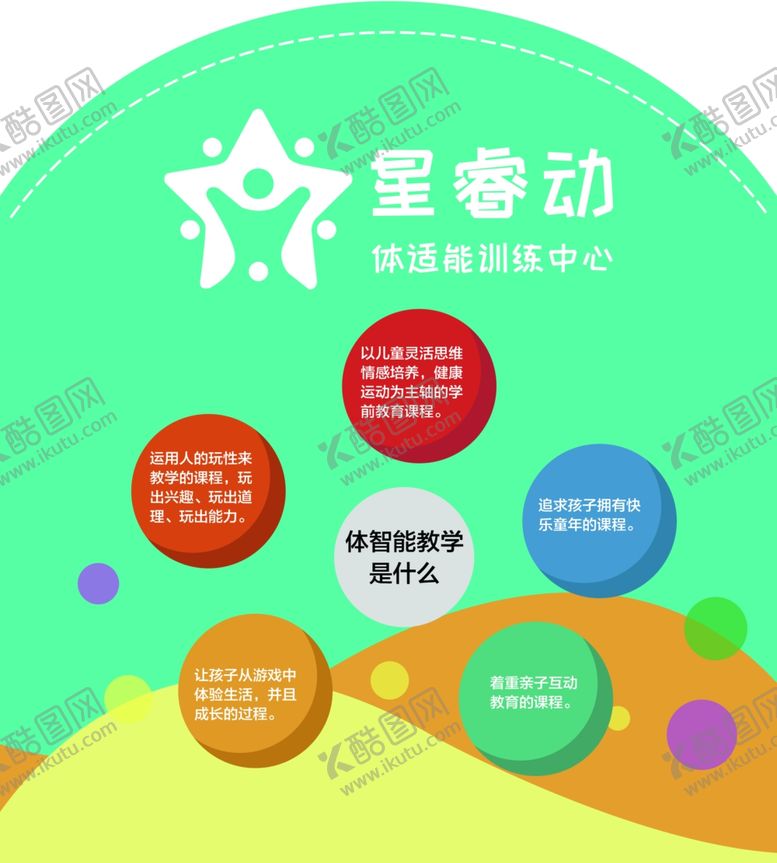 编号：31196707080730231119【酷图网】源文件下载-早教体能教育培训展板