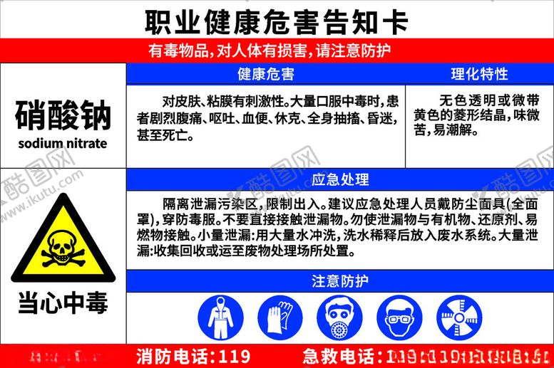 编号：54866202151317375088【酷图网】源文件下载-职业健康危害告知卡