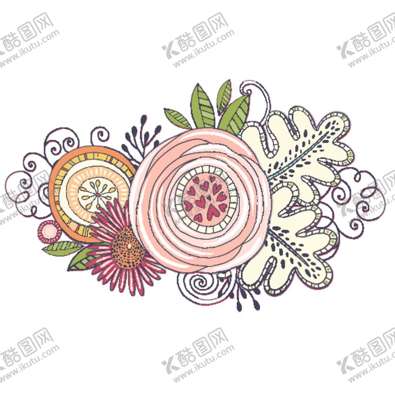 编号：86273907061821272048【酷图网】源文件下载-小清新花朵植物插画