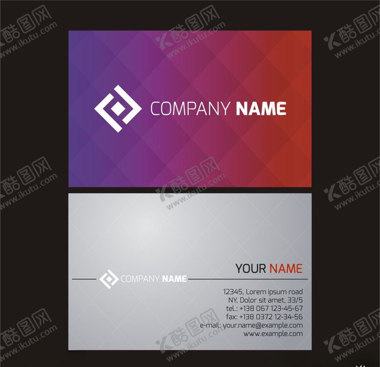 编号：22739509291540545730【酷图网】源文件下载-简约名片