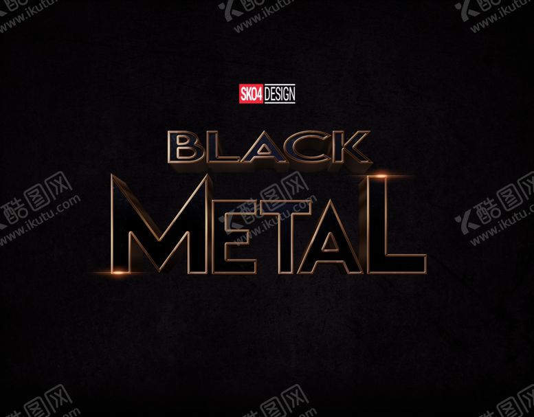 编号：59447509192316431205【酷图网】源文件下载-立体金属字体