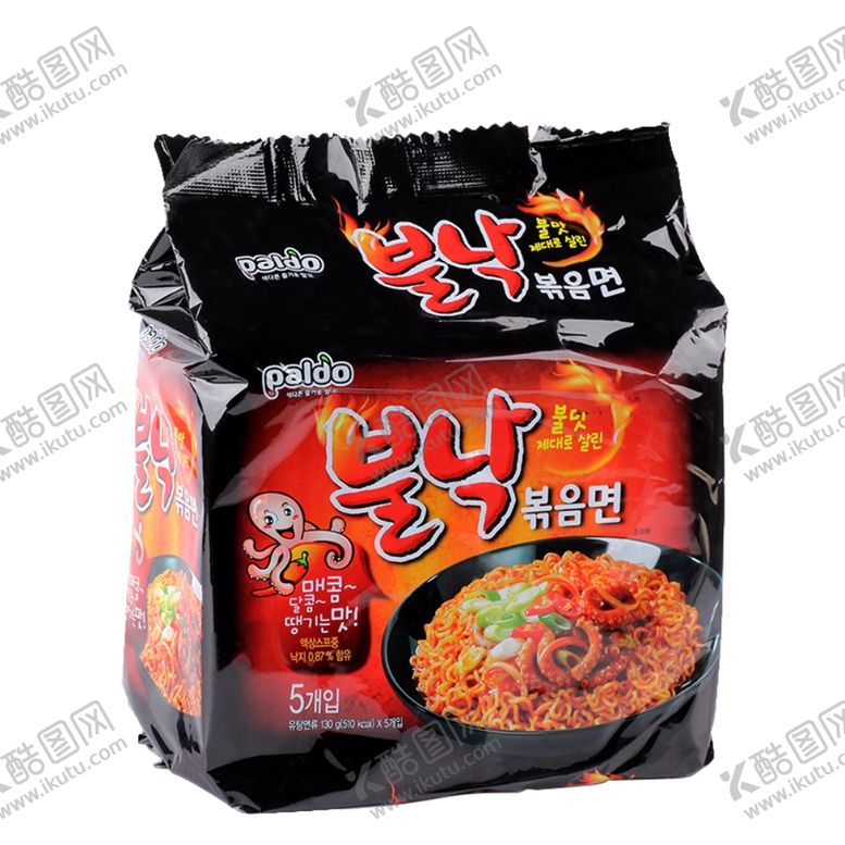 编号：50078210042314033903【酷图网】源文件下载-八道火辣章鱼干拌面（5连包）