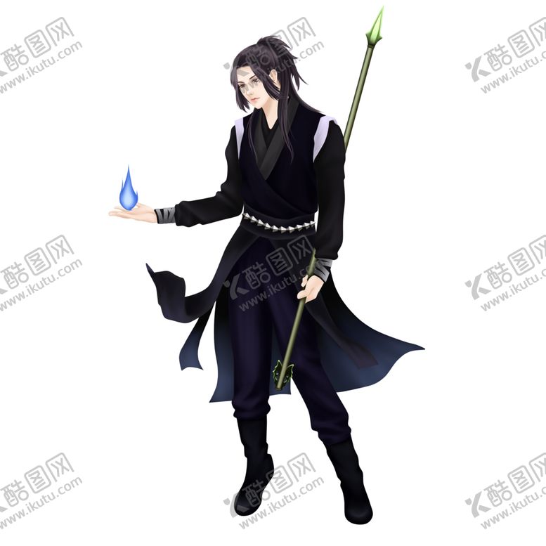 编号：53339805041138519577【酷图网】源文件下载-水墨武侠人物