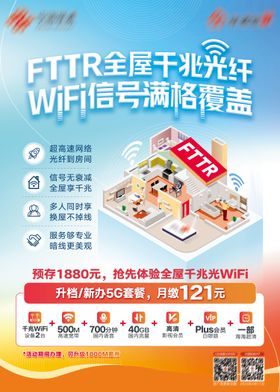 全屋WiFi通信海报