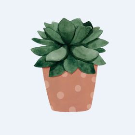 png格式植物花卉手绘素材插图型卡通