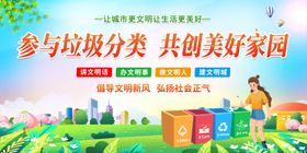 垃圾分类回收展板城市