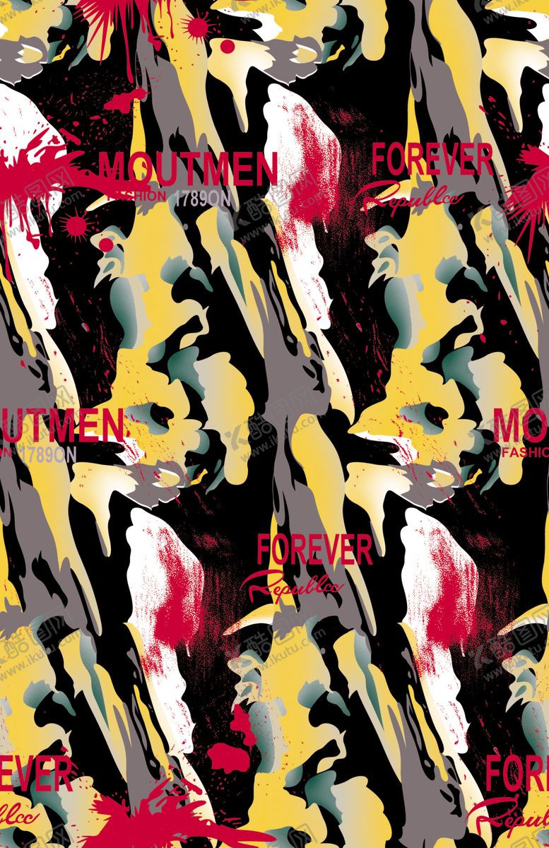 编号：98994610072020269805【酷图网】源文件下载-链条豹纹设计大牌图案