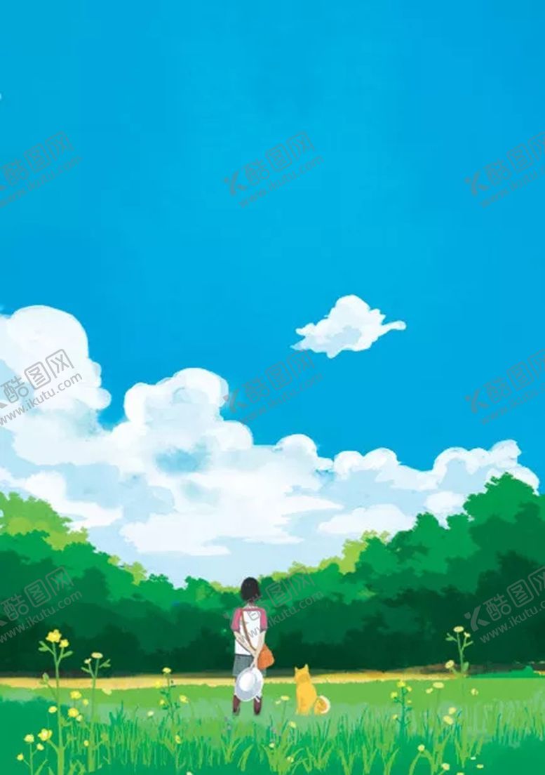 编号：47731306301821375916【酷图网】源文件下载-蓝天白云草地