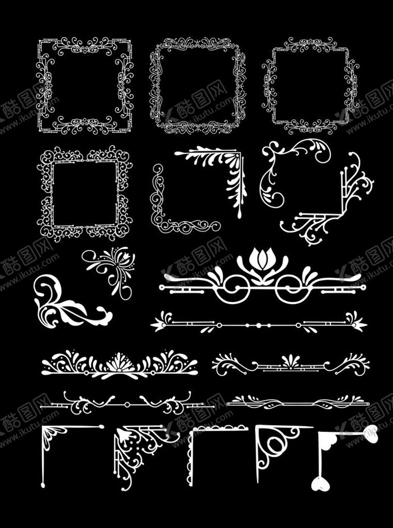 编号：60035507130836193131【酷图网】源文件下载-花边花框边框