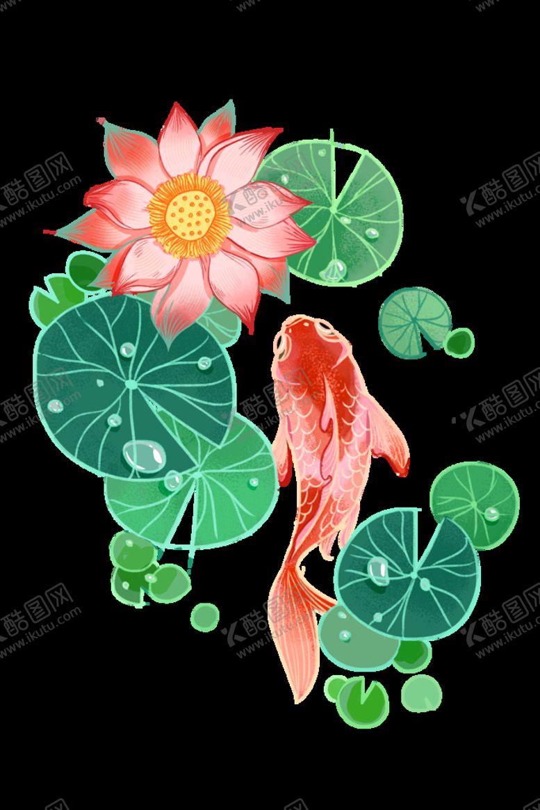 编号：48289011031421519220【酷图网】源文件下载-锦鲤元素图片