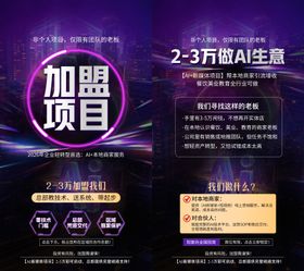 加盟项目系列海报 