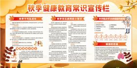 中医秋季养生健康宣传栏
