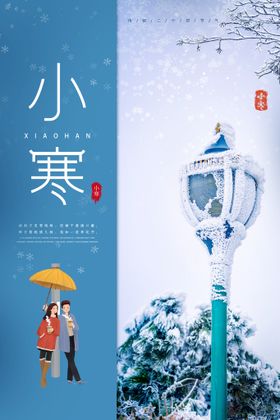 小寒海报宣传节气夏至X展架