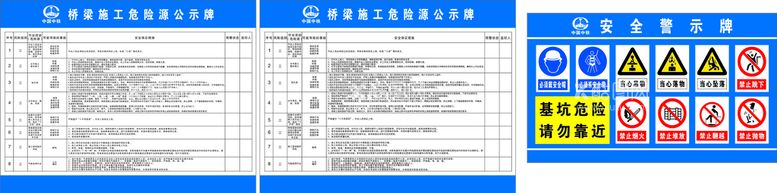 编号：91591310171309274126【酷图网】源文件下载-桥梁危险源公示牌 安全警示牌