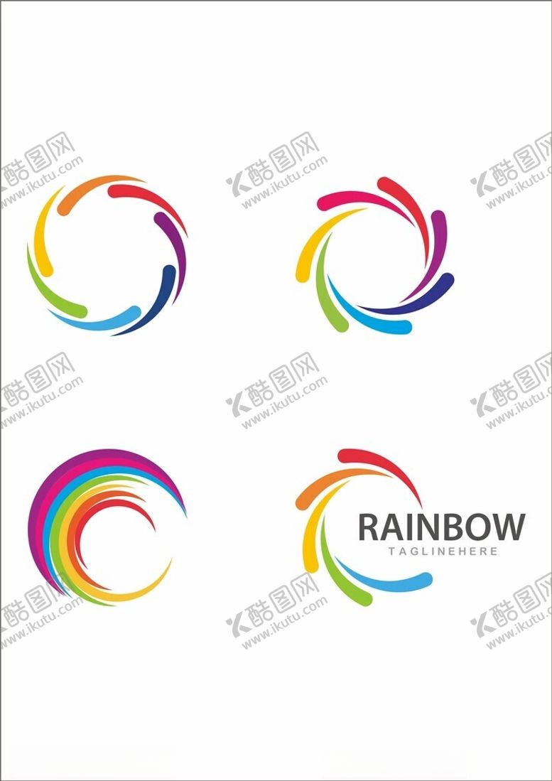 编号：34180702131534493953【酷图网】源文件下载-彩虹标志