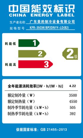 空调能效标识自己扣的