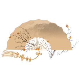 古风国风工笔画花免抠素材
