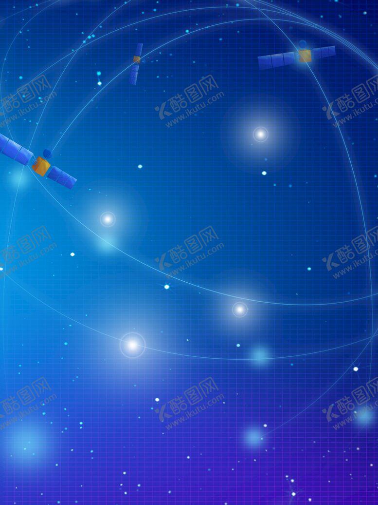 编号：03591810030824040925【酷图网】源文件下载-宇宙星空卫星环绕背景