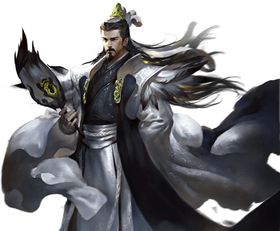 游戏人物水彩古风工笔画配图