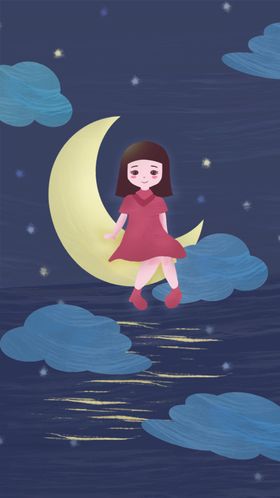 手机壁纸欧式装饰画卡通画漫画插画绘卡通封面