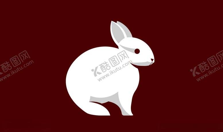 编号：93968506291129413201【酷图网】源文件下载-兔子卡通立体3D剪影