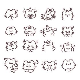 职场猫咪拟人插画集合