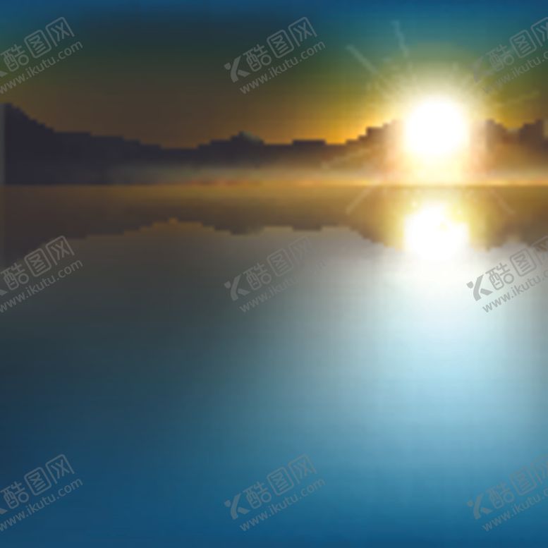 编号：11590307090059165050【酷图网】源文件下载-唯美海报背景风景日出极光素材