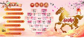 古风中考马年展板