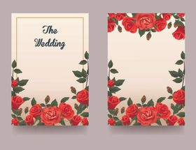 玫瑰花背景海报