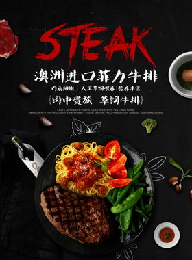 牛排海报
